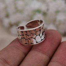 Hot Sell Fashion Irregular Design Thai Silver Female Open Ring Cheap Gift For Girl Student Never Fade