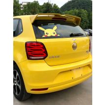 2012 To 2018 For VW Volkswagen POLO 6R Odinger Style Rear Roof Spoiler Wing Lip By ABS Gloss Black Cabrbon Look Body Kit Cover
