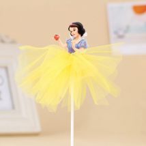 1 teile/los Prinzessin schnee Weiß Thema Kuchen Cupcake Topper Kuchen Flagge Mädchen Geburtstag