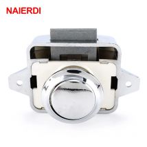 NAIERDI-Botón de bloqueo de coche, pestillo de cajón, gabinete, muebles, manija y hardware para caravana, barco, autocaravana y casa rodante, 26mm, 10 uds.