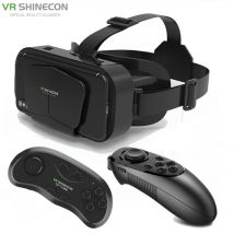 Occhiali VR con schermo gigante originale G10 IMAX Scatola per realtà virtuale 3D Casco in cartone Google per smartphone da 4,7-7", joystick abbinato
