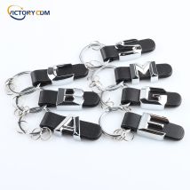 Metall Keychain Leder Schlüssel Ringe Für Mercedes Benz W211 W124 W210 W212 W176 W168 W169 W245 W246 AMG A/B/C/E/S/M/G Klasse