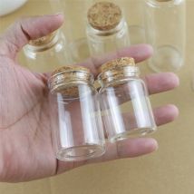 12 teile/los 30ml DIY Mini Wishing Glas Flaschen Kork Handwerk 37mm Tiny Leere Gläser Kork Stopper