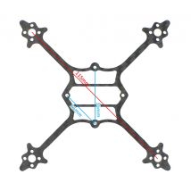 115mm Wheelbase Bottom Plate 3K Carbon Fiber for Happymodel Crux3 Quadcopter FPV Racing Drone