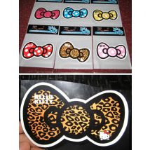 Car Sticker Bowknot Baby Pink Girl Lovely Cute Cartoon Reflective For Bumper Trunk Cover Scratches Motorcycle Laptop Phone D2