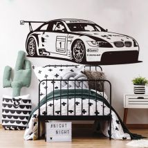 Modern Power Racing Car M3 GT2 Wall Decal Playroom Gameroom Sport Car Auto Vehicle Wall Sticker Bedroom Kids Room Decor