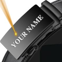 140 150 160 170 cm großer Herrengürtel, individuelle Gravur, Name und Logo, personalisierte automatische Schnalle, Ledergürtel, Vatertagsgeschenk