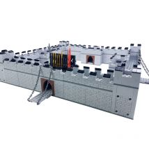MOC City Walls klocki dla chłopców kompatybilne klocki techniczne broń Montessori Brinquedos