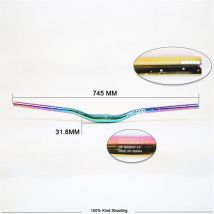 Regenbogen Fahrrad Aufstieg Lenker 31.8*745mm XM MTB DH Racing Mountainbike Lenker Riser bar 9 grad Backsweep aufstieg 35mm