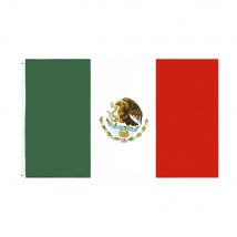 XIANGYING Mexico National flag 90X150cm polyester Hanging Printed Mex Mx Mexican National Flags Mexicanos Banner For Decoration
