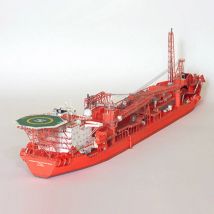 1:400 norwegisch FPSO Offshore Schwimm 3D Produktion Lagerung Tanker Papier Modell Schiff Modell Handmade DIY Papier Kunst Schreibtisch Home Dcor