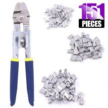 Angeln Crimpen Zangen Draht Seil Crimper Hand Crimpen Werkzeuge Set Für Kupfer Und Aluminium Oval Hülsen Von 0,1mm-2,2mm
