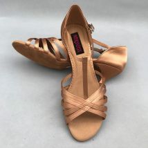5cm niedrigen ferse Latin Dance Schuhe Für frauen Salsa schuhe practice schuhe bequeme schuhe Ballsaal Schuhe MS6201BDTN