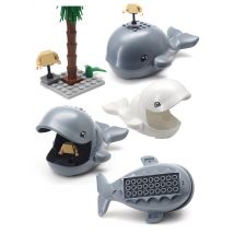 Deep Sea Whale Building Block Moc Classic Figures Ocean Friend Fairy Tale Story Assembly Model Child Christmas Gift Boy DIY Toys
