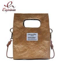 Trendy Papier Tasche Stil Geldbörsen und Handtaschen für Frauen Kupplung Tasche Novetly Schulter Tasche Kleine Designer Tasche Kraft Papier Totes