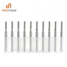 10pcs/set Solid Carbide Corn End mill Milling Cutter Bits D0.8, 1.0, 1.6, 1.8, 2.4, 3.1 PCB End Mill CNC Cutting Milling Tools