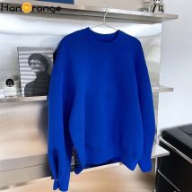 HanOrange Modisches Space-Baumwoll-Sweatshirt für Damen, Frühling und Herbst, dünn, locker, faul,