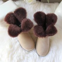 Klassische Schnee Stiefel 100% Natürliche Wolle Neue Ankunft 2022 Frau Winter Echtem Schaffell frauen Stiefel Hohe Qualität Schuhe Frauen