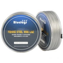 100M Fishing steel wire Fishing lines max power 7 strands super soft wire lines Cover with plastic Waterproof  Leader's Wire