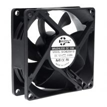IP68 80mm 8cm Waterproof Dustproof DC 12V Cooling Fan 80X80X25mm Dual Ball Bearing 3-Pin PC Computer Chassis PSU