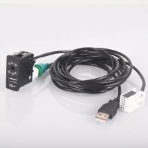 Auto USB AUX in Stecker Eingang Buchse Adapter für BMW E60 E61 E63 E81 E87 E90 F10 F12 E70 X1 X3 X5 für MINI Cooper R56
