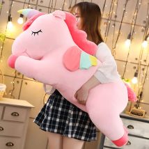 25-100cmKawaii Riesiges Einhorn Plüschtier Weiche Angefüllte Einhorn Weiche Puppen Tier Pferd Spielzeug Für Kinder Mädchen Kissen Geburtstagsgeschenke