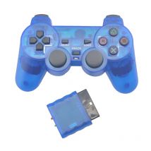 Transparente Farbe Wireless Gamepad für Sony PS2 2,4G Vibration Joystick Bluetooth Controller für Playstation 2 Joypad