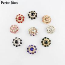 5 stücke 22mm mehrere farbe strass taste halbkugel kristall dekoration taste für handarbeit tuch kleid Zubehör NK063