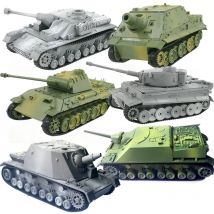 4D Verschiedene Tank Modell Gebäude Kits Militär Montage Pädagogisches Spielzeug Dekoration Material Panther Tiger Turmtiger Assault