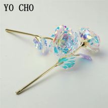 YO CHO Künstliche Blume 24K Folie Rose Vergoldet Rose Blume Geburtstag Valentines Kreative Geschenk Rose Festival Home Party decor