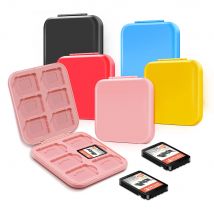 Aufbewahrungsbox für Nintendo Switch-Spielkarten, buntes Hartschalenetui mit 24 Patronensteckplätzen für Nintendo Switch Lite-Zubehör