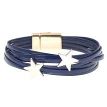 WELLMORE leather bracelets for women simple star Multilayer Wide Wrap Bracelet 6 size 18 colors Female Jewelry whoesale