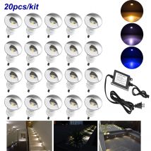 Weihnachten LED Halb-Mond Indoor/Outdoor Deck Spot Lichter Mit Fahrer DC12V Wasserdichte Hof Garten Boden Treppen Pfad einbau Lampen
