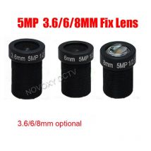 5 MP 3,6 mm 6 mm 8 mm CCTV-Kamera-Board-Objektiv Megapixel HD 1/2,5 Zoll M12-Halterung für CCTV/IP-Kamera