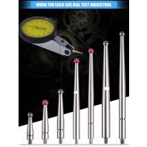 M1.4 M1.6 M1.8 M2.0 Thread 2mm Head OD 20.9mm 17.3mm Length Ruby Head Pin Gauge Micrometer Tip Lever Dial Test Indicator Probe