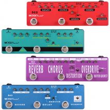 MOSKY audio RC5 6-in-1 Gitarre Multi Effekte Pedal Reverb Chorus Distortion Overdrive Booster Puffer