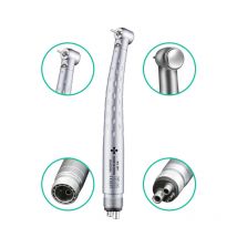 Dental LED High Speed Handpiece E-generator Integrated Standard Head Push Button 3 Water Spray 2/4 Holes rotation