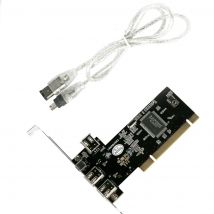 PCI 1394A 4 Ports  video capture card  Controller Card Extension Adapter PCI 3x 6 Pin 1x 4 Pin with IEEE 1394 Cable for Firewire