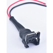 2 Pin Auto Connector wire harness Plug For EFI Fuel Injector With Rubber Boot with wire