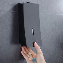 Seifenflüssigkeitsspender, schwarz, zur Wandmontage, für Shampoo, Duschgel, 450 ml, Handpresse, Kunststoffbehälter, für Badezimmer, Küche, Waschspender