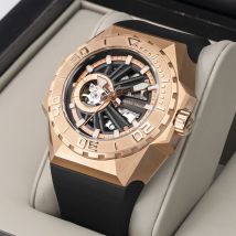 Riff Tiger/RT Luxus Marke Sport Uhren Rose Gold Automatische Mechanische Military Skeleton Leder Uhr Zubehör RGA6903-S