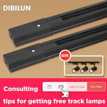 Lot led track leuchte Aluminium schiene 0,5 m 1m schwarz weiß gerade L kreuz stecker jointer für 2 draht track licht