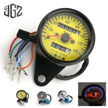 Universal 12V Motorrad Lcd-computer-geschwindigkeitsmesser-grüne Gauge Dual Speed Meter LED Anzeige Licht ATV Pit Dirt Bike Roller Tachometer