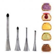 Puff Düsen Cupcake Injektor Gebäck Spritze Creme Sockel Icing Piping Tip Tasche Kuchen Süßwaren Ausrüstung Kit Dekorieren Werkzeuge