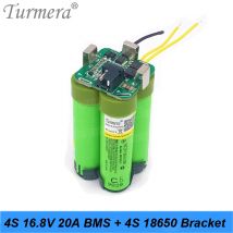 Turmera 4S 14,4 V 16,8 V Schraubendreher Batterie 4S1P 2S2P Halterung Halter und 4S 20A BMS gelten shrika Shura und RC Flugzeug Drone EIN