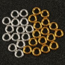 50pcs/lot 8x2mm Gold Color Silver Color Jump Rings Single Loops Closed Jump Rings Jewelry Make Findings DIY Connector