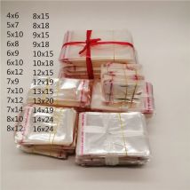 1000PCS 4x6cm Klar Resealable Cellophan/BOPP/Poly Taschen Transparent Opp Beutel Verpackung Kunststoff Taschen selbst Klebe Dichtung für schmuck