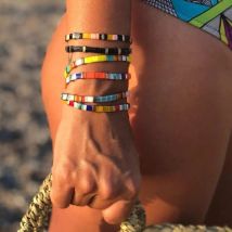 MOON MÄDCHEN Bunte Miyuki Armbänder für Frauen Trendy Charme Wrap Tila Delica Perlen Boho Surf Pulseras Mujer Schmuck Dropshipping