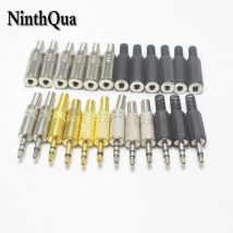 5 Stücke 3,5mm 2/3/4Pole Kopfhörer Stecker Männlich Weiblich Audio Jack Stecker 3,5 MM Mit Schwarz Kunststoff/Metall Gehäuse