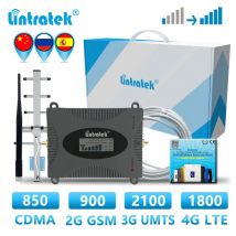 Lintratek GSM 2g 3g 4g Mobilfunk-Signalverstärker Webband-Booster Repeater 900 2100 1800 850 LTE DCS-Booster WCDMA UMTS Anruf